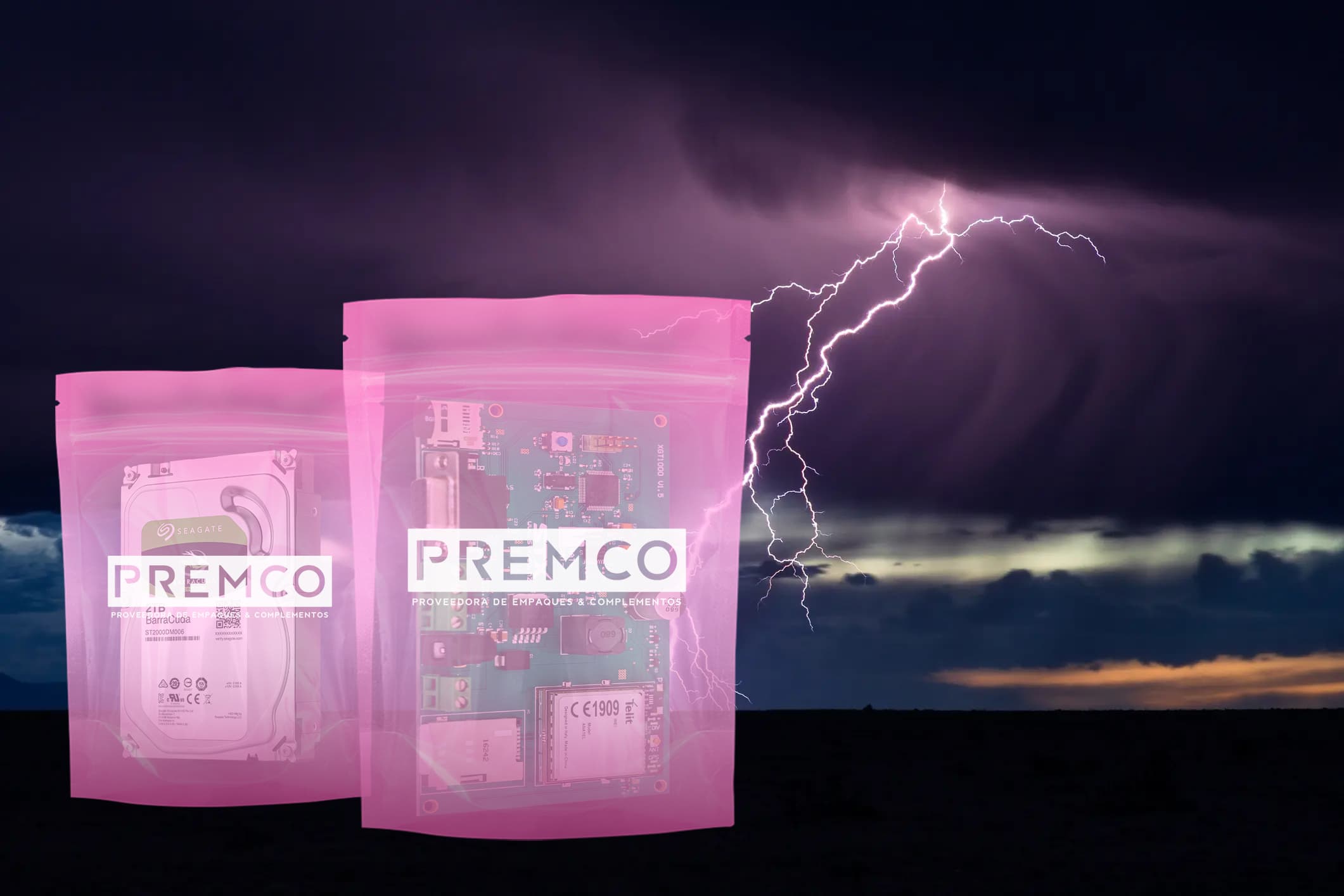 Rayo representado la electroestatica que afecta a los dispositivos electronicos